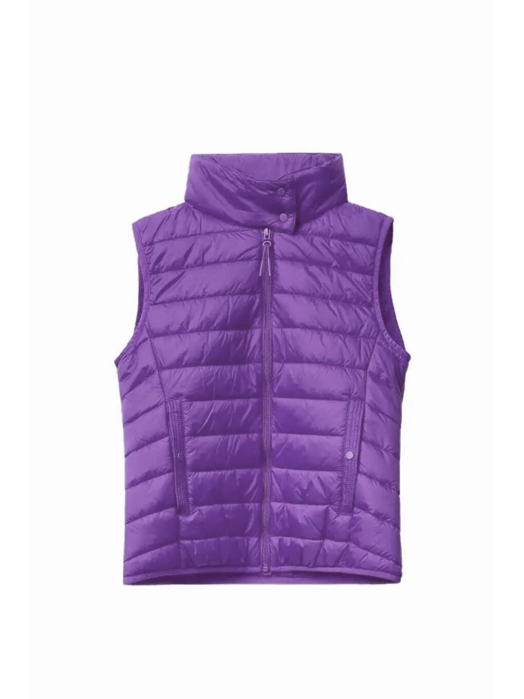 Mor Kadın Yelek Mont