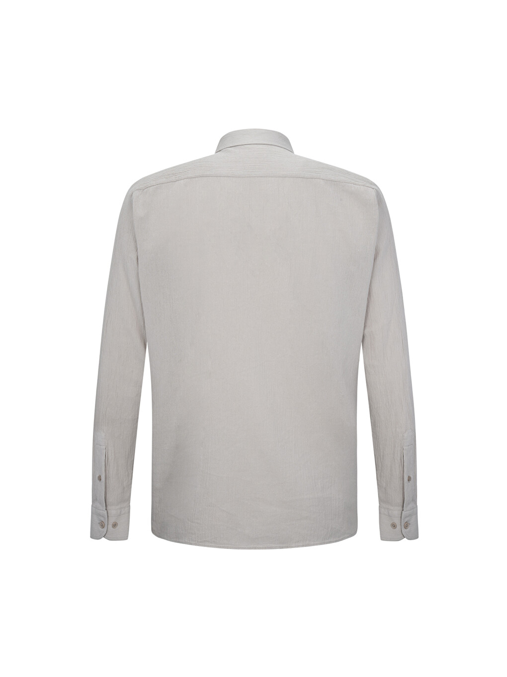 Yeşil Comfort Fit 100% Pamuk Düğmeli Yaka Uzun Kollu Casual Gömlek-1