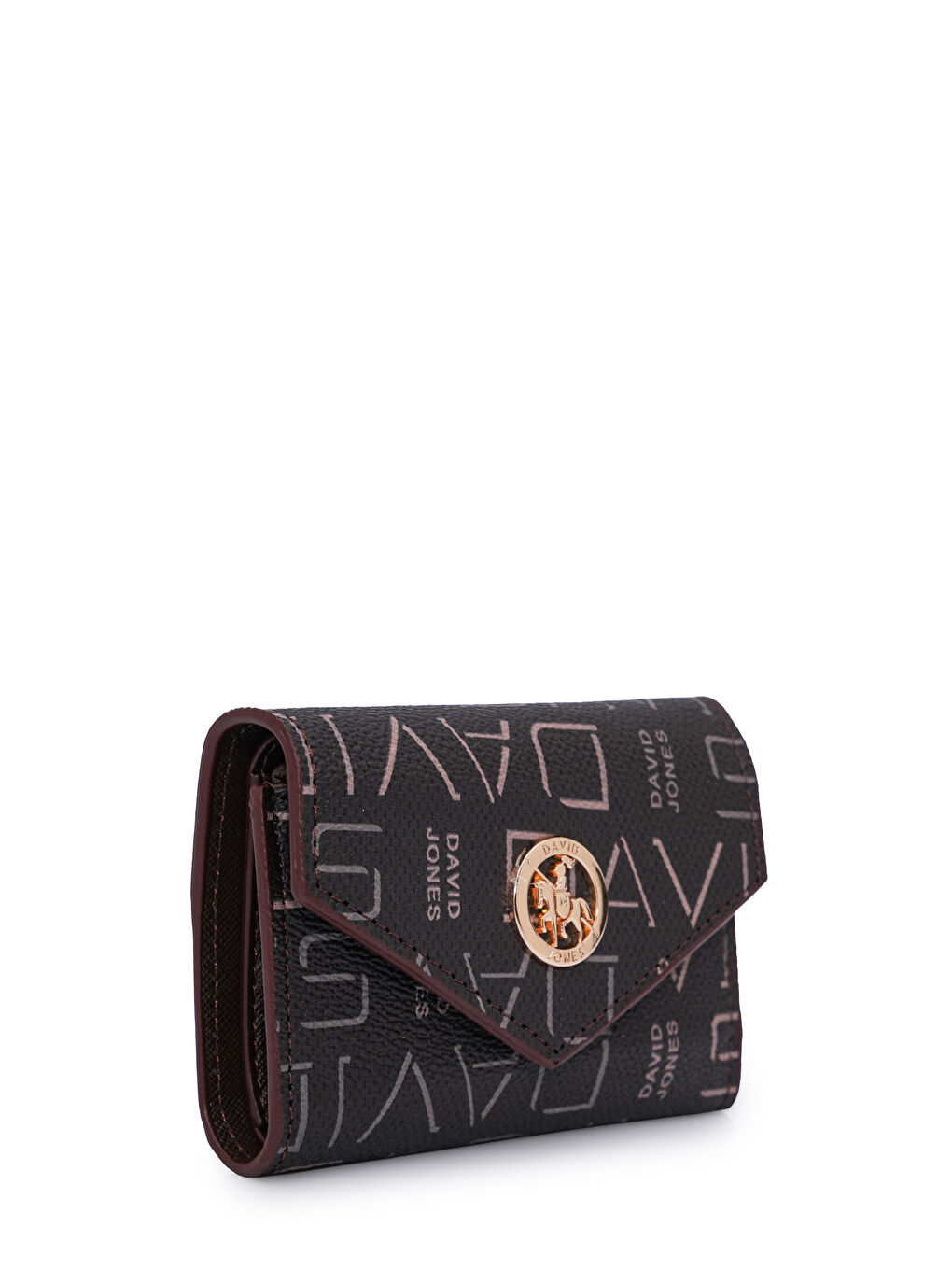 Kahverengi Logo Detaylı Kapaklı Mini Cüzdan CZ103-1