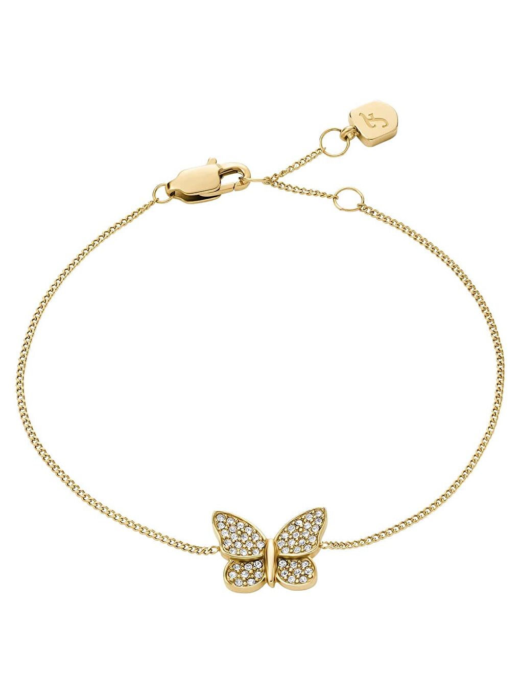 Sarı JF04921-710 Kelebek Kadın Bileklik