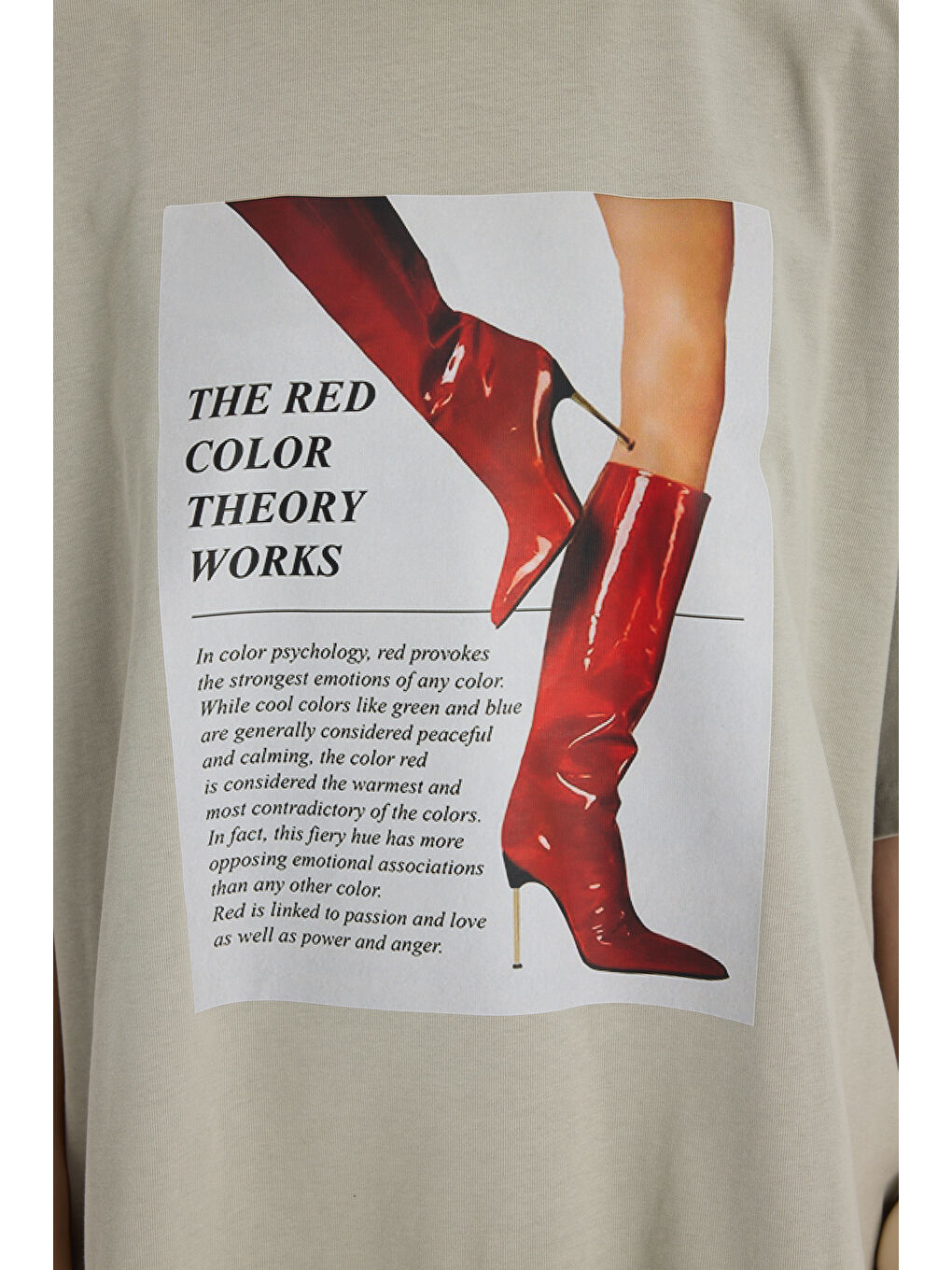 Theory Oversize Gri T-Shirt-6