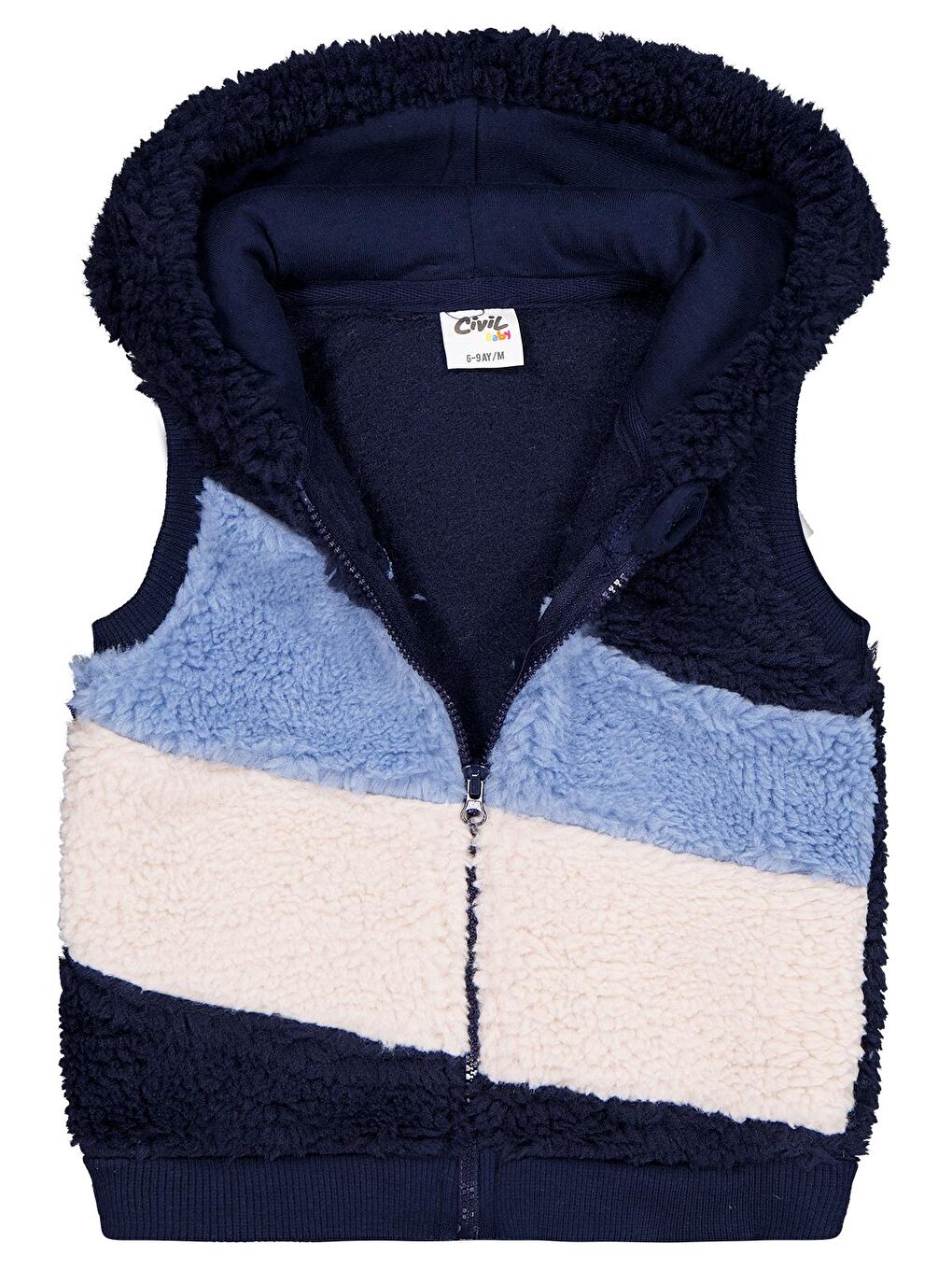Baby Kuzu Parçalı 6-18 Ay Yelek - Lacivert 9-12 Ay-2