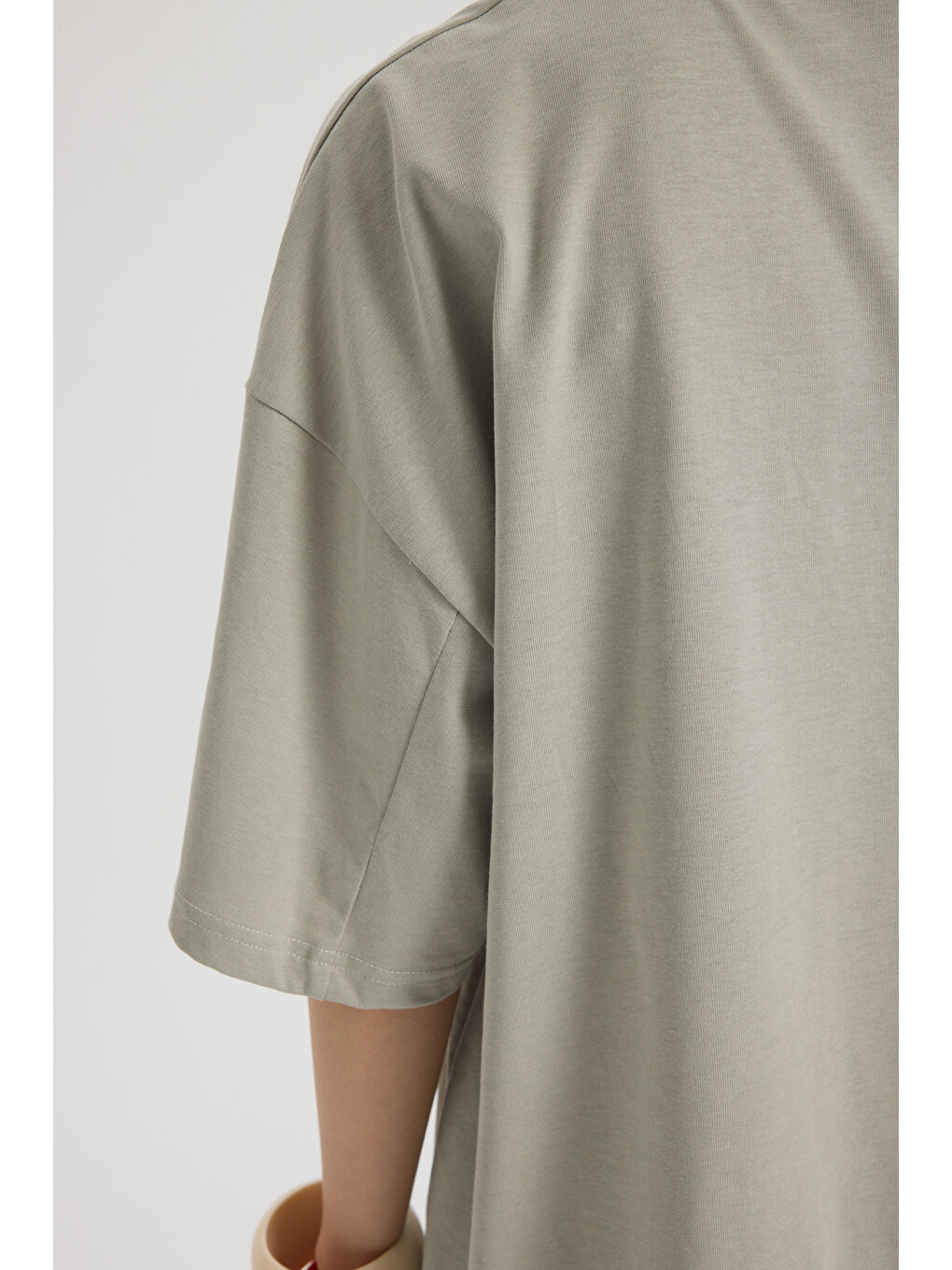 Theory Oversize Gri T-Shirt-7