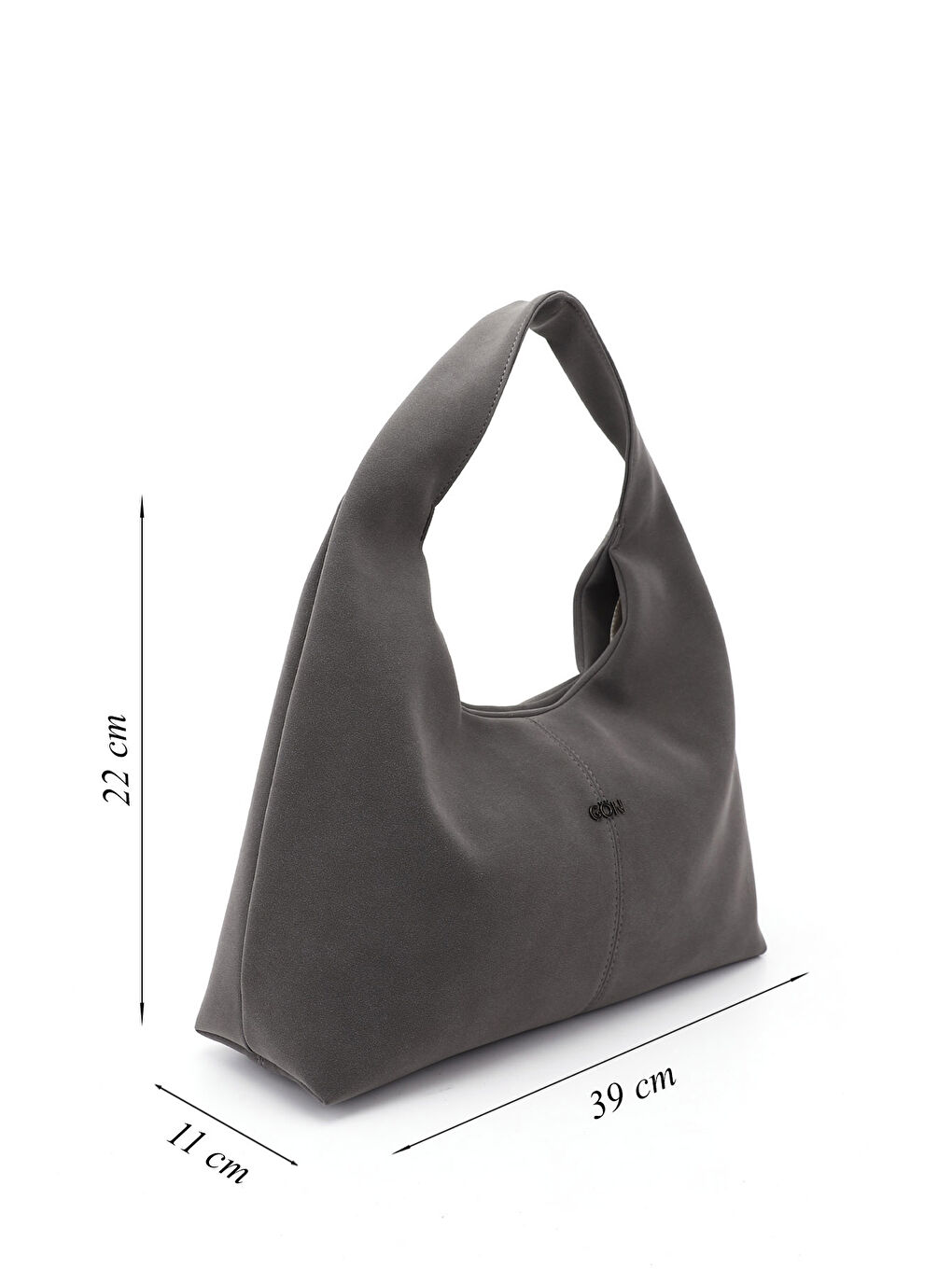 Gri Kadın GRİ BASKILI El ve Omuz Çantası-1