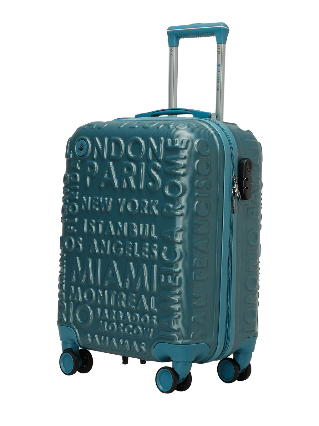 LUGANO -K ABS 5FX Mavi Unisex Küçük Boy Valiz-1