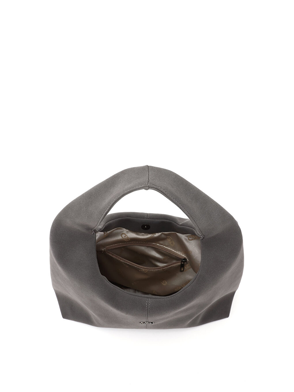 Gri Kadın GRİ BASKILI El ve Omuz Çantası-4