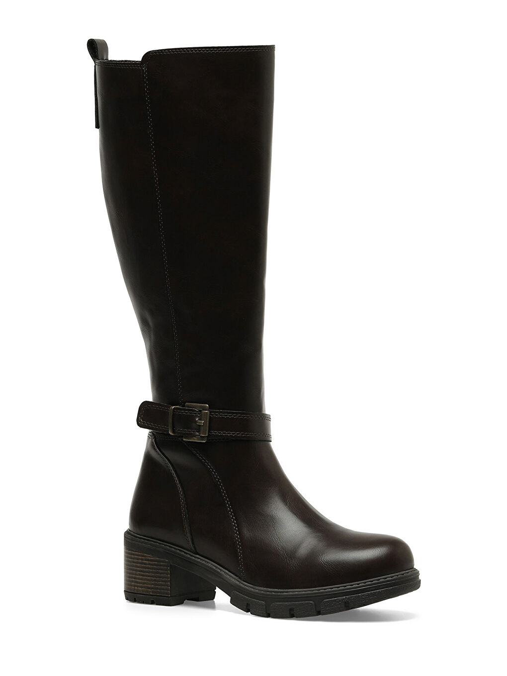 322625.Z 3PR Kahverengi Kadın Topuklu Çizme-1