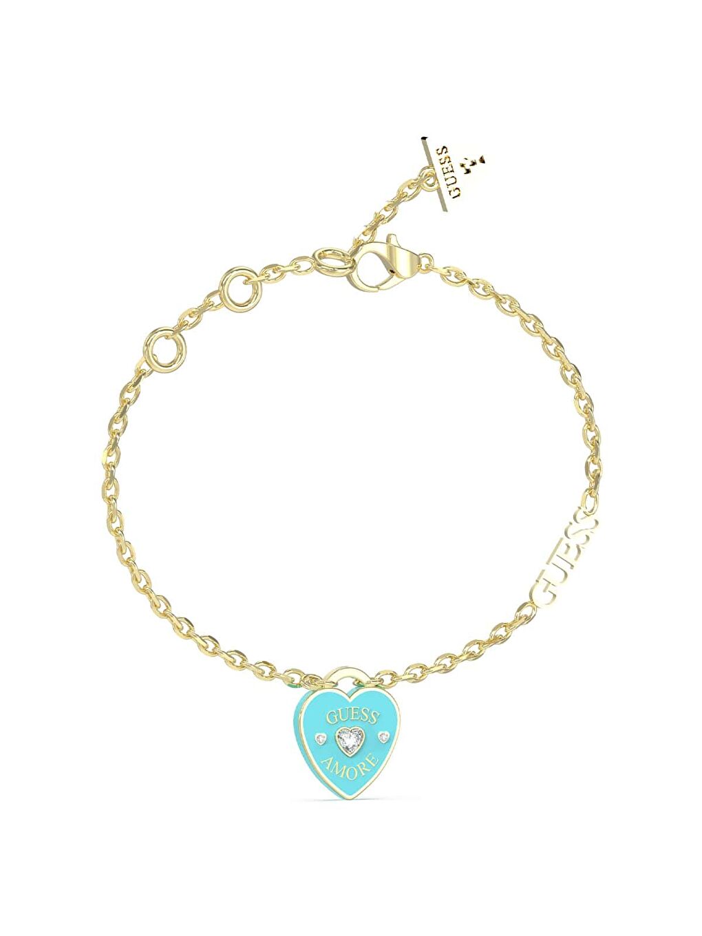 Sarı JGUJUBB05053JWYGLBS Kalpli Kadın Bileklik