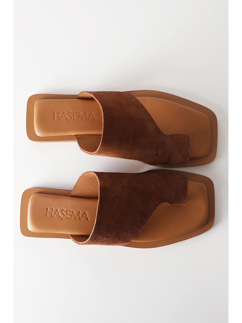 Kadın Süet Kahverengi Terlik 2221-2