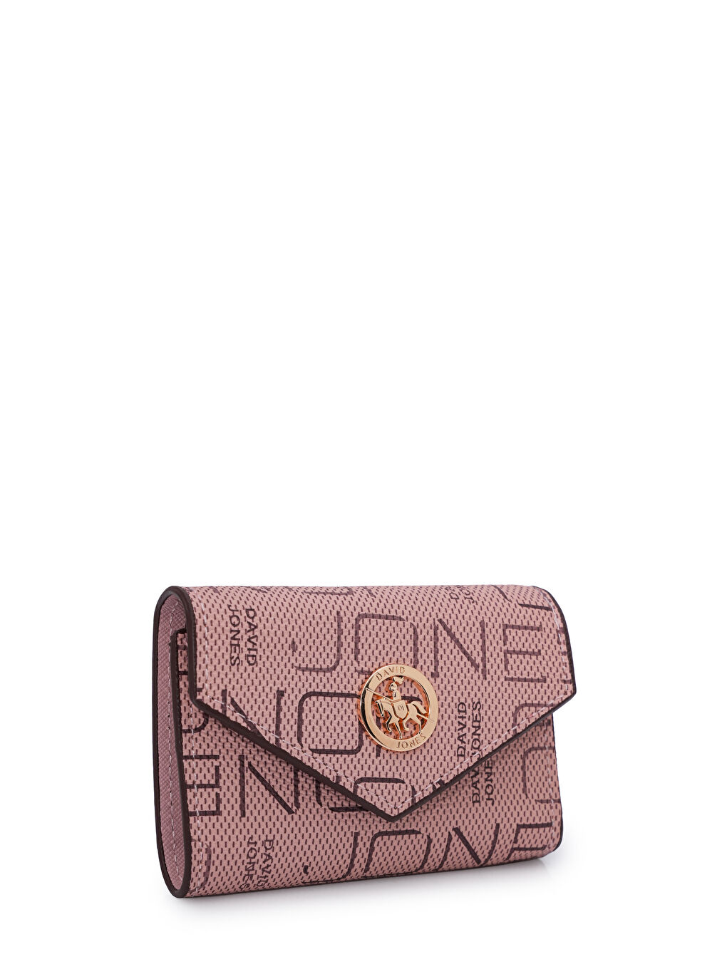 Pembe Logo Detaylı Kapaklı Mini Cüzdan CZ103