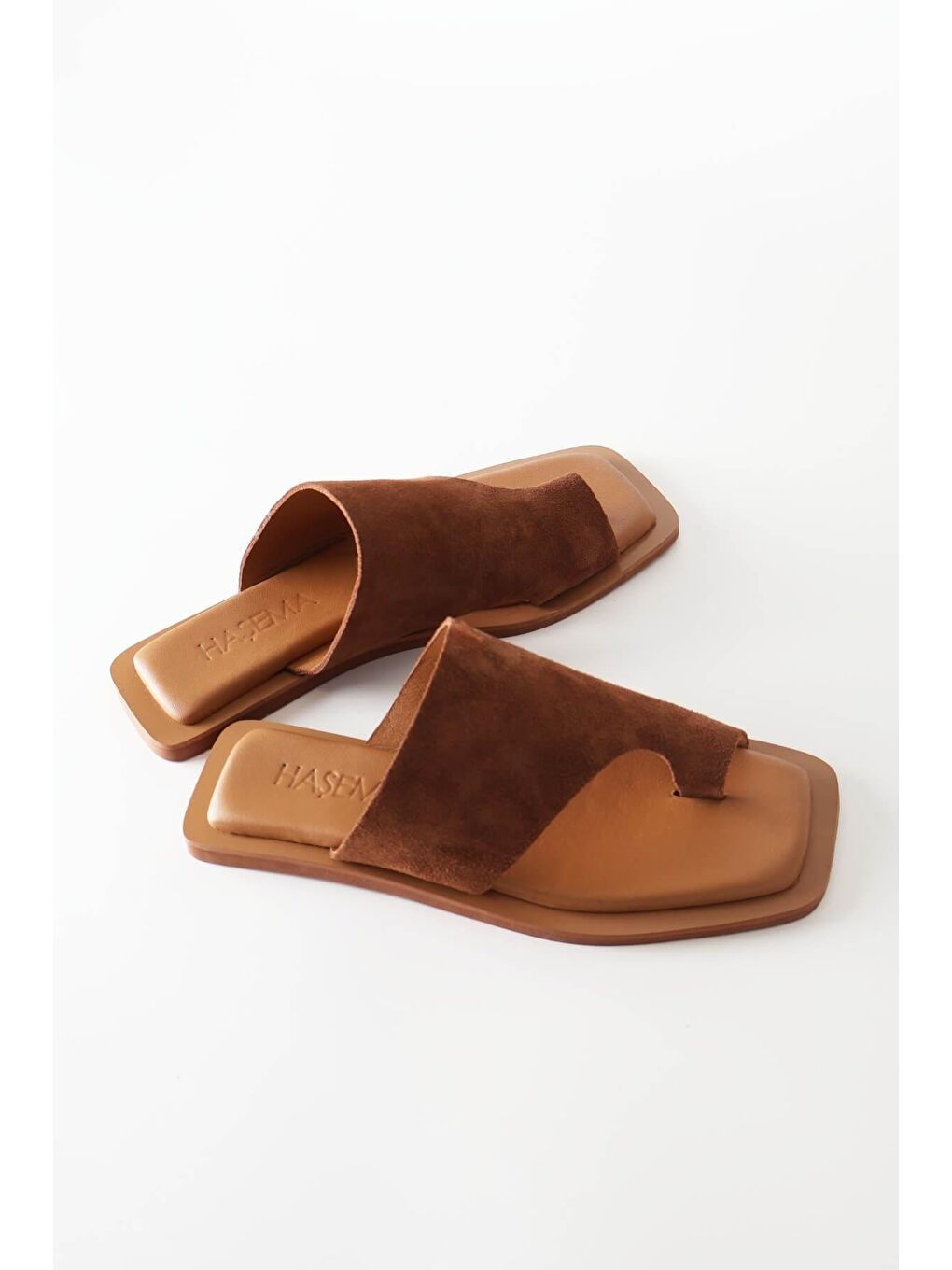 Kadın Süet Kahverengi Terlik 2221-3