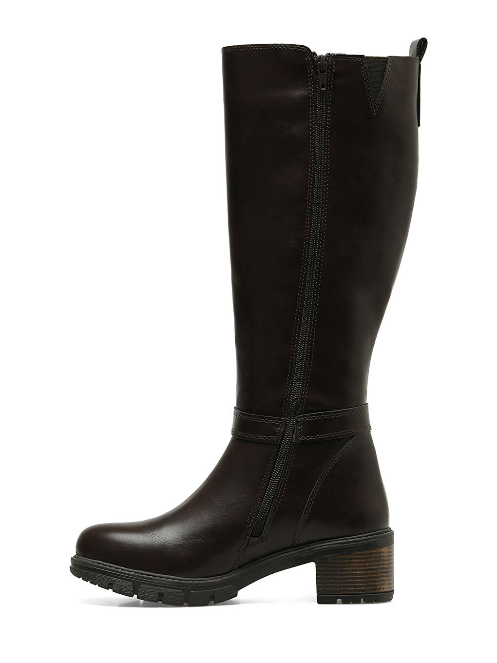 322625.Z 3PR Kahverengi Kadın Topuklu Çizme-2