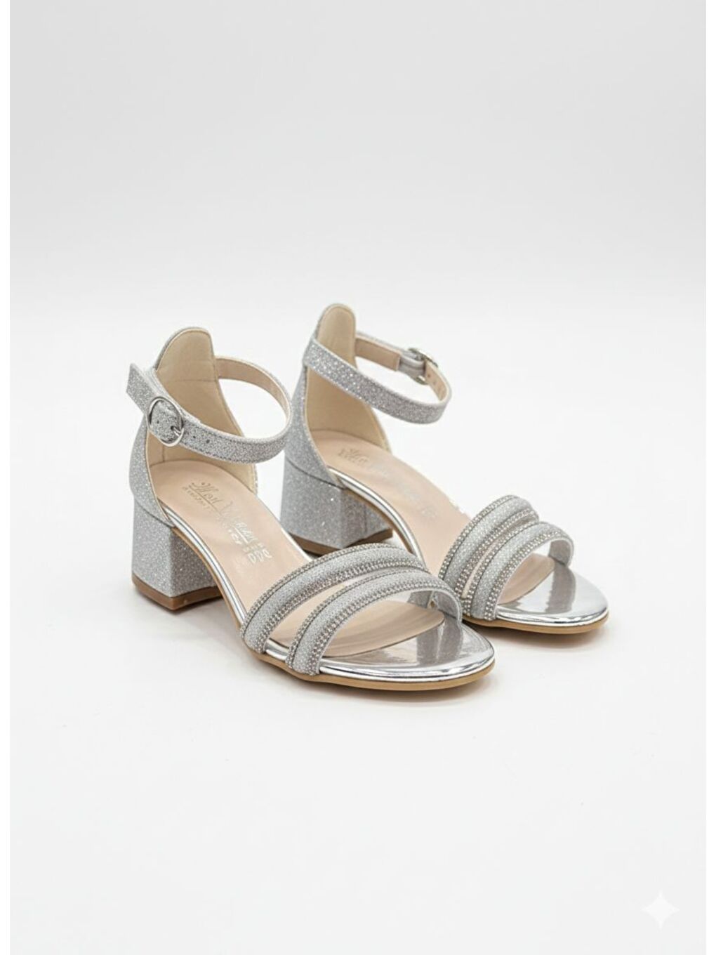 Beyaz KIZ ÇOCUK TASLI ABİYE AYAKKABI