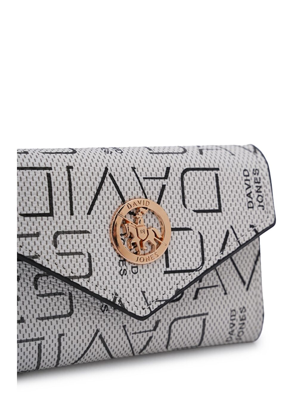 Beyaz Logo Detaylı Kapaklı Mini Cüzdan CZ103-3