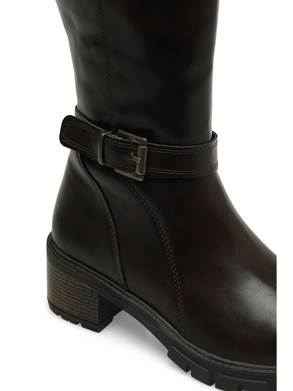 322625.Z 3PR Kahverengi Kadın Topuklu Çizme-5