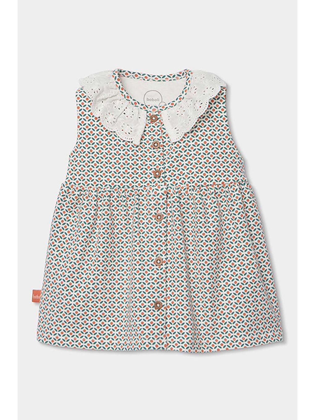 Karışık Yakalı Elbise 6-24 Ay Çok Renkli