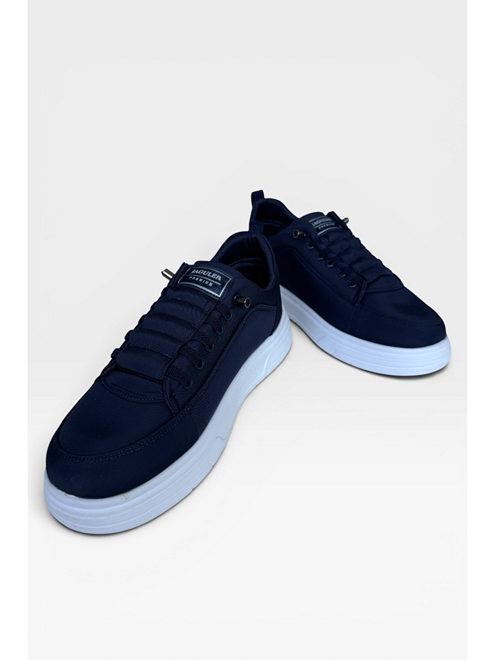 Akıllı Bağcık Hafif Comfort Taban Günlük Erkek Sneaker Ayakkabı Lacivert-3