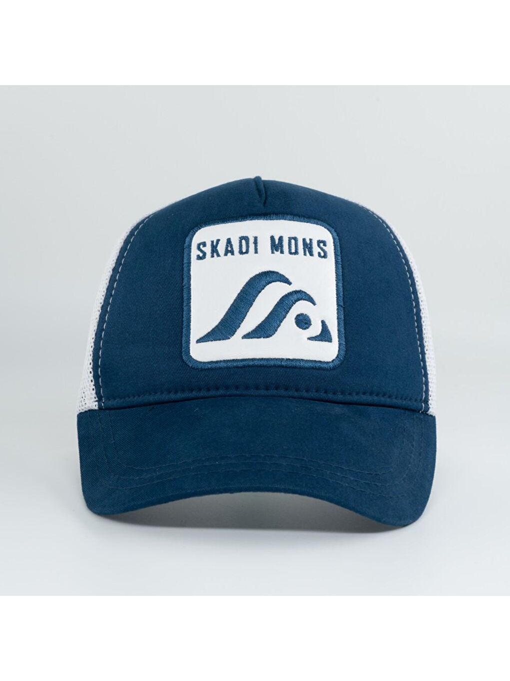 Skadi Mons Mavi Leather Logo Unisex Mavi Şapka - 1