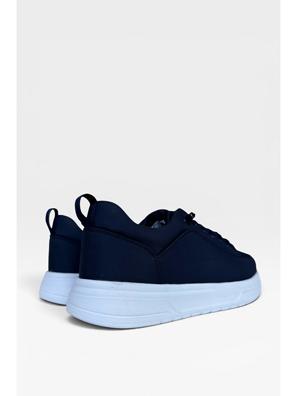 Akıllı Bağcık Hafif Comfort Taban Günlük Erkek Sneaker Ayakkabı Lacivert-4