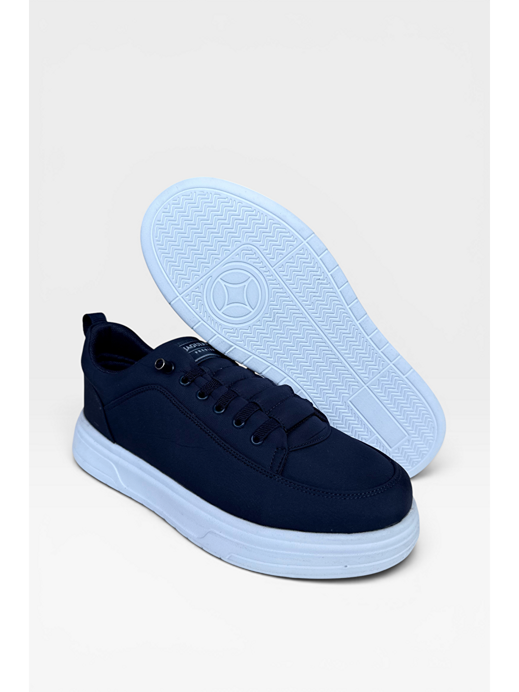 Akıllı Bağcık Hafif Comfort Taban Günlük Erkek Sneaker Ayakkabı Lacivert-5