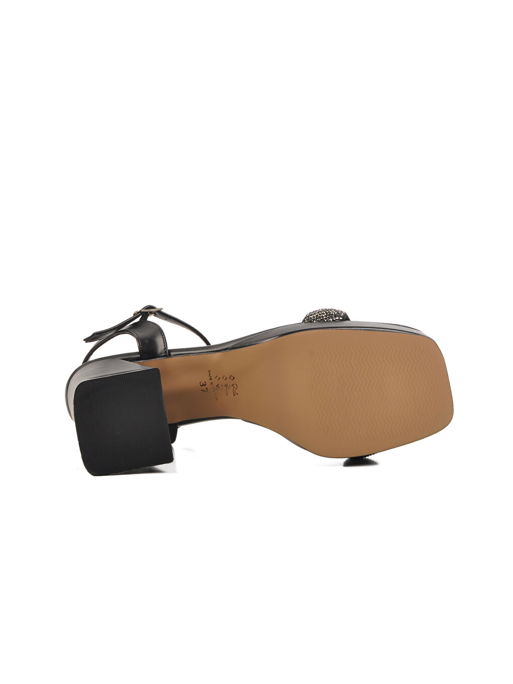 Siyah Platform Topuk Kadın Topuklu Ayakkabı 336535 Z-4