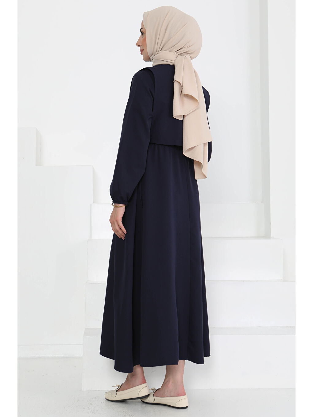 İkili Elbise Takım Lacivert - 27184-5