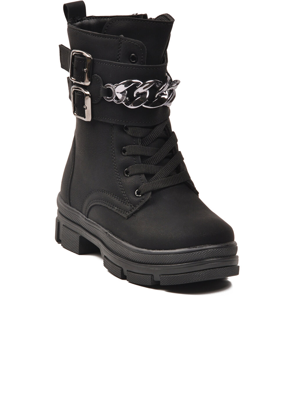 Siyah İçi Polarlı Kaymaz Taban Kız Çocuk Bot G-1001 F Zncr-2