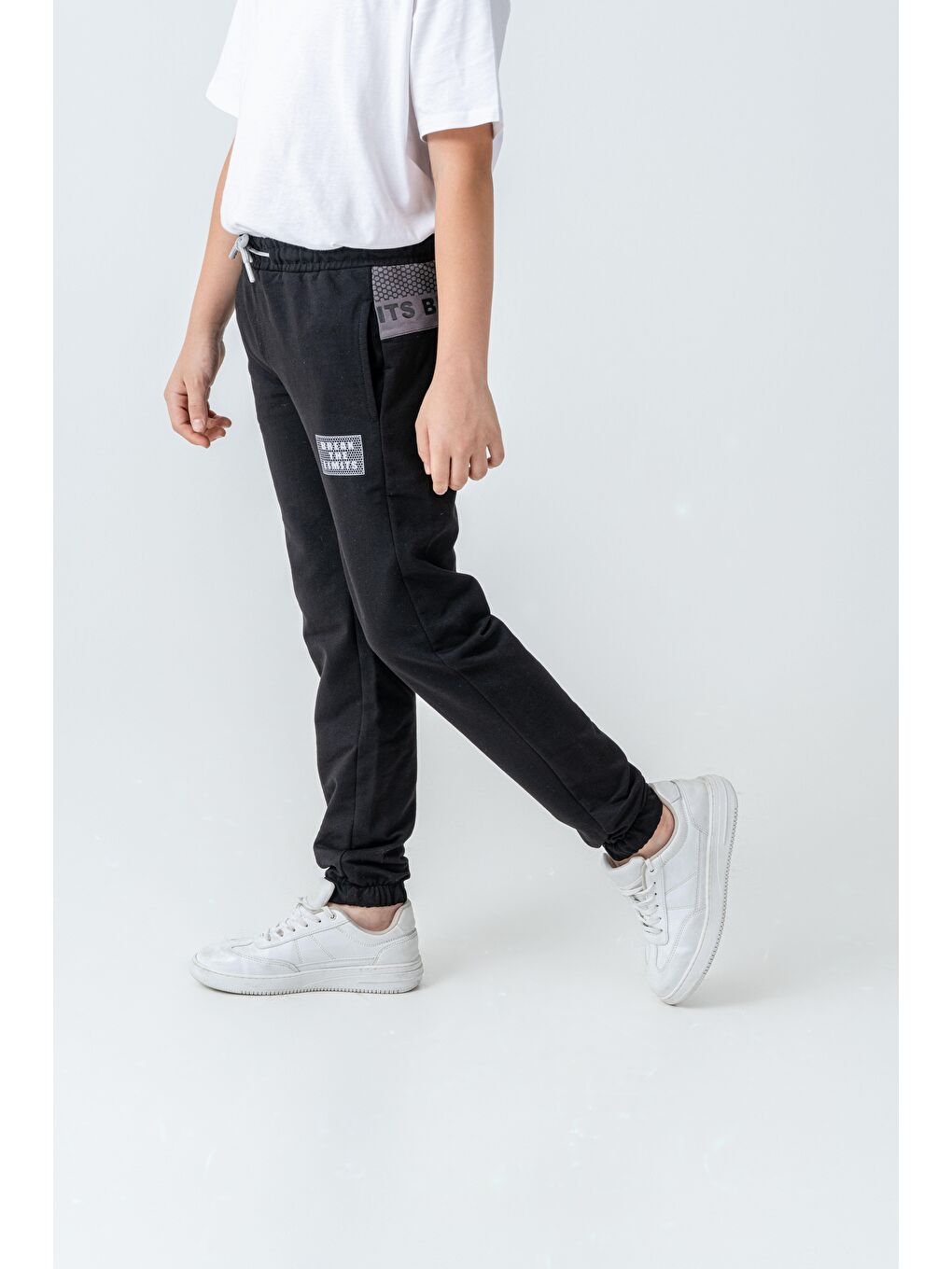 Siyah Break The Limits Baskılı Erkek Çocuk Eşofman Altı-1