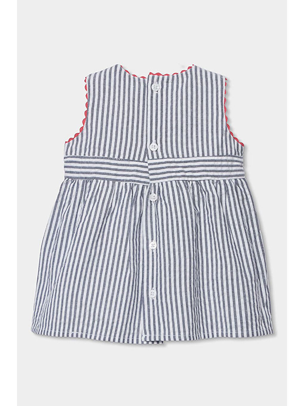 Poplin Elbise 6-24 Ay Lacivert-1