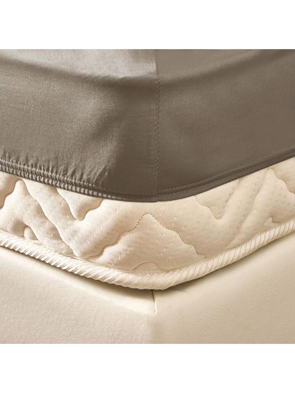 Soft Çift Kişilik Lastikli Çarşaf - Kahverengi - 180x200 cm-2