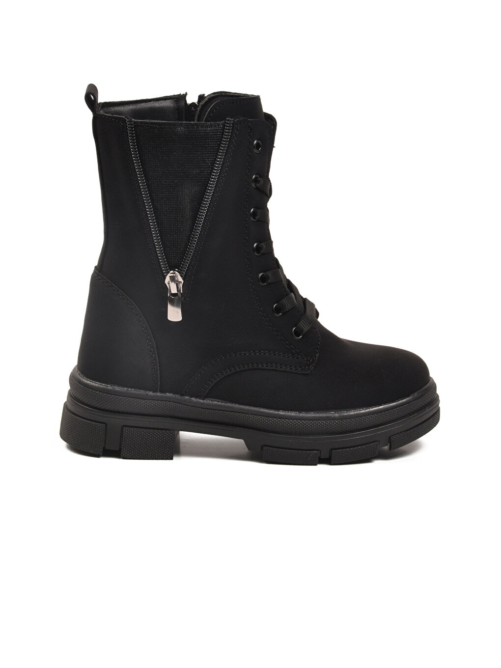 Siyah İçi Polarlı Kaymaz Taban Kız Çocuk Bot G-1001 F Frmr