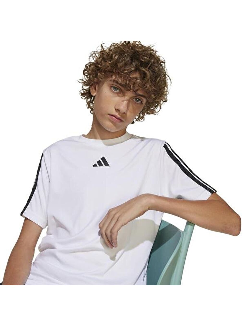 Train Essentials Çocuk Beyaz Yuvarlak Yaka Tişört-2