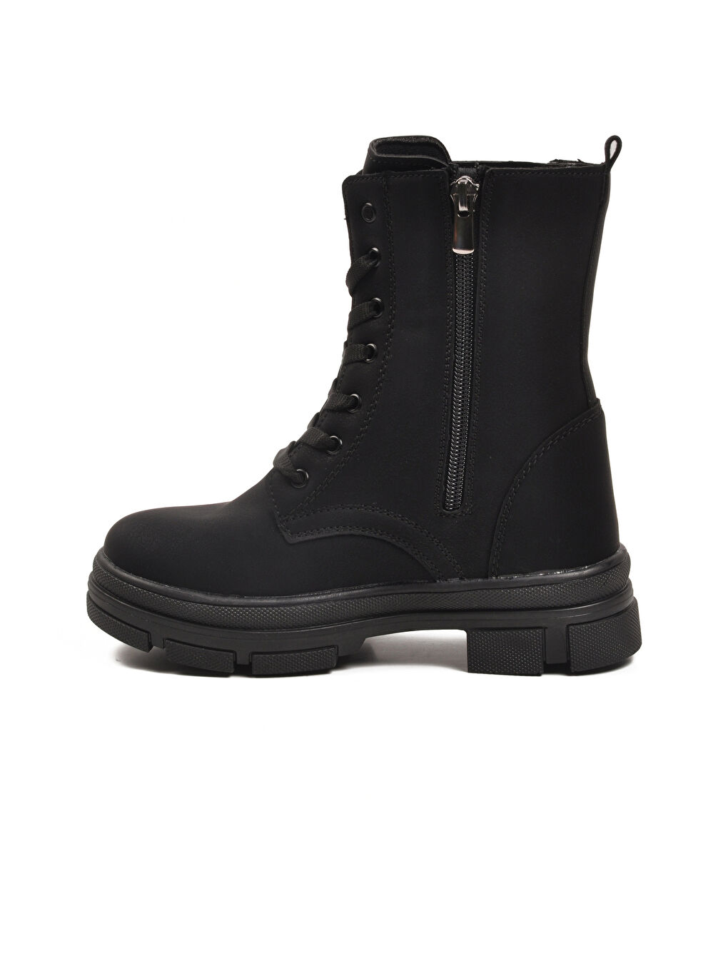 Siyah İçi Polarlı Kaymaz Taban Kız Çocuk Bot G-1001 F Frmr-1