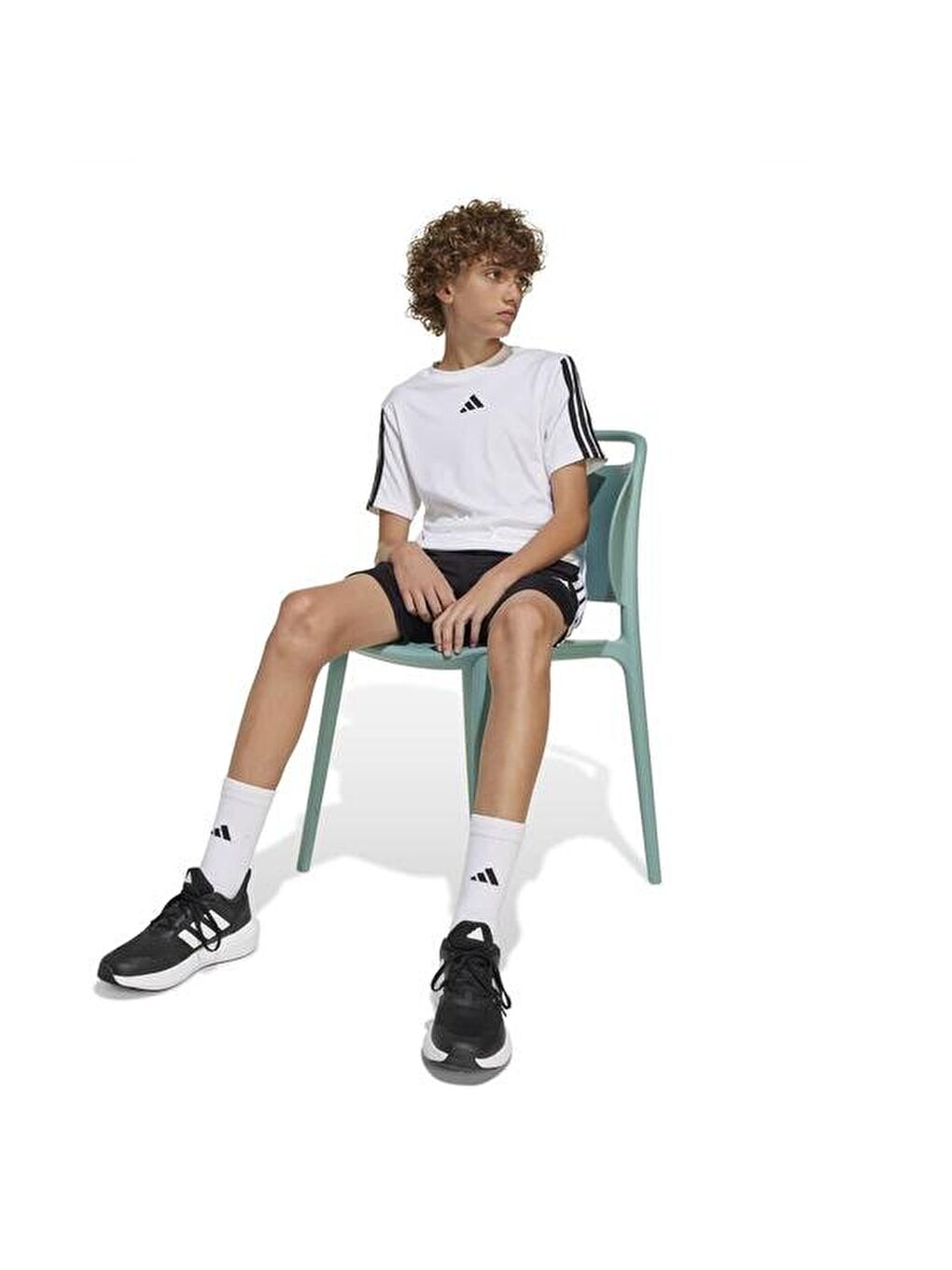 Train Essentials Çocuk Beyaz Yuvarlak Yaka Tişört-3