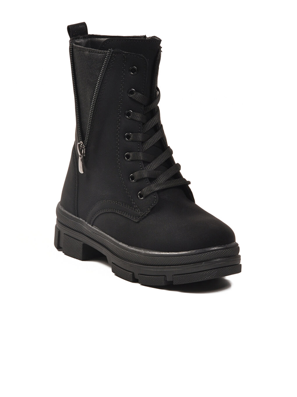 Siyah İçi Polarlı Kaymaz Taban Kız Çocuk Bot G-1001 F Frmr-2