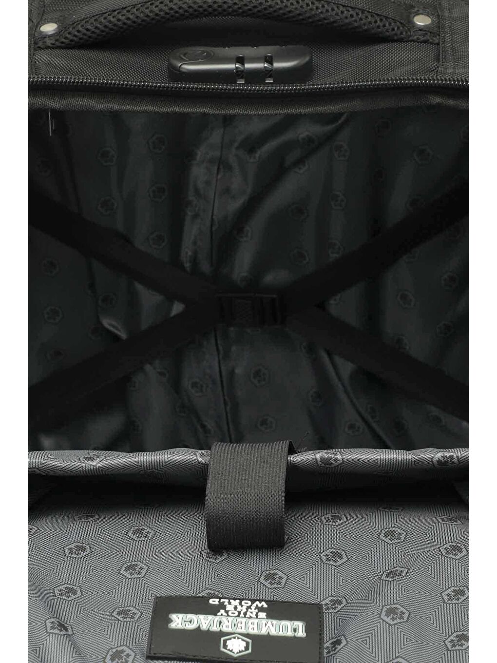 TEKSTIL SIRT VALIZ -K 5FX Siyah Unisex Küçük Boy Valiz-4