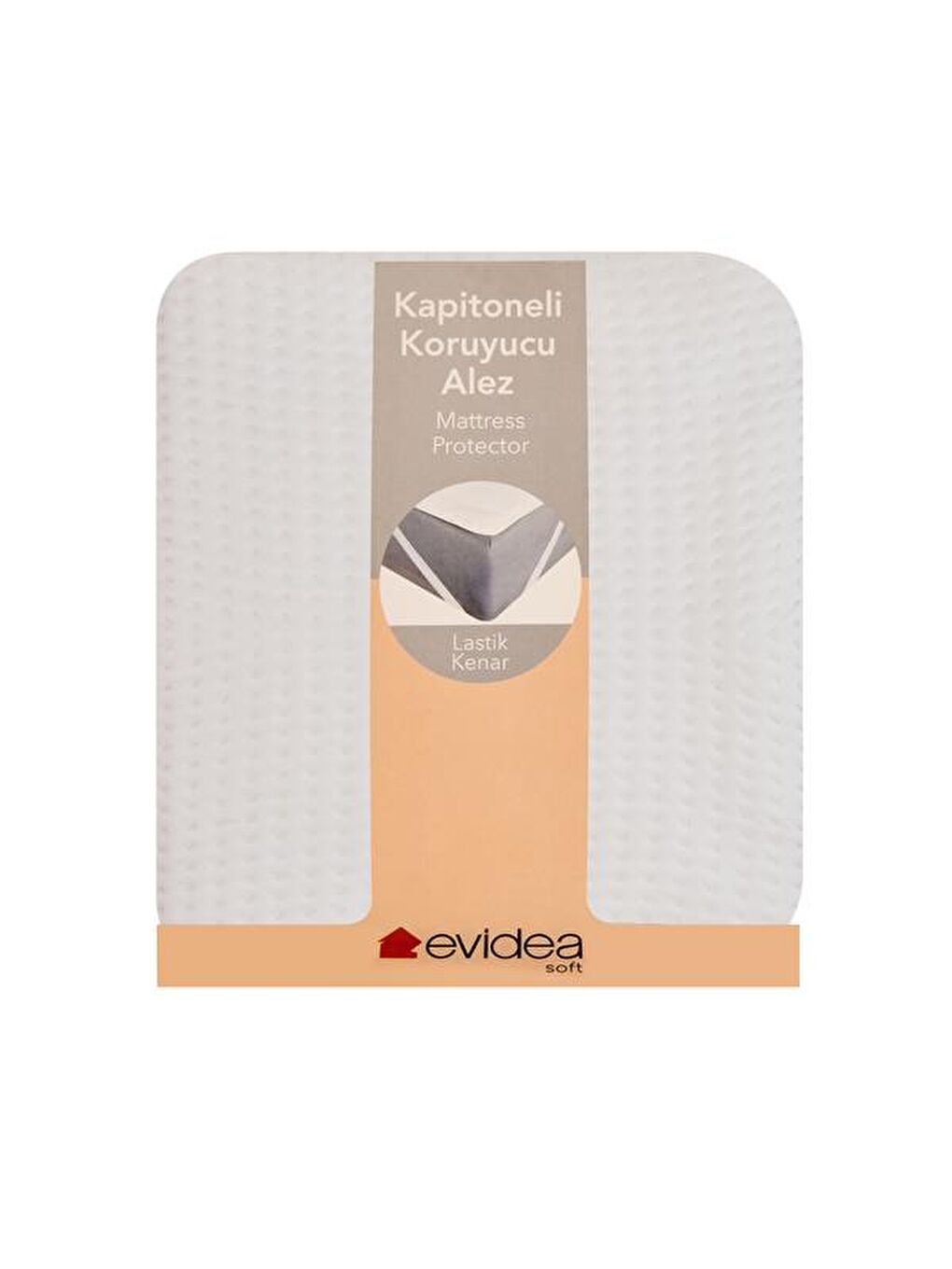 Soft Thunder Tek Kişilik Kapitoneli Lastikli Alez - Beyaz - 120x200 cm-1