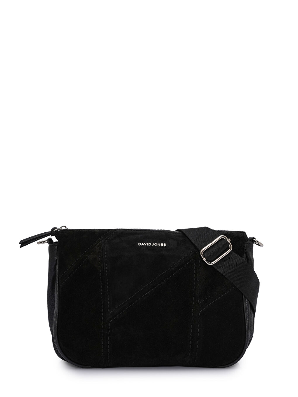 Siyah Süet Dokulu Kadın Omuz Çantası ED069-1