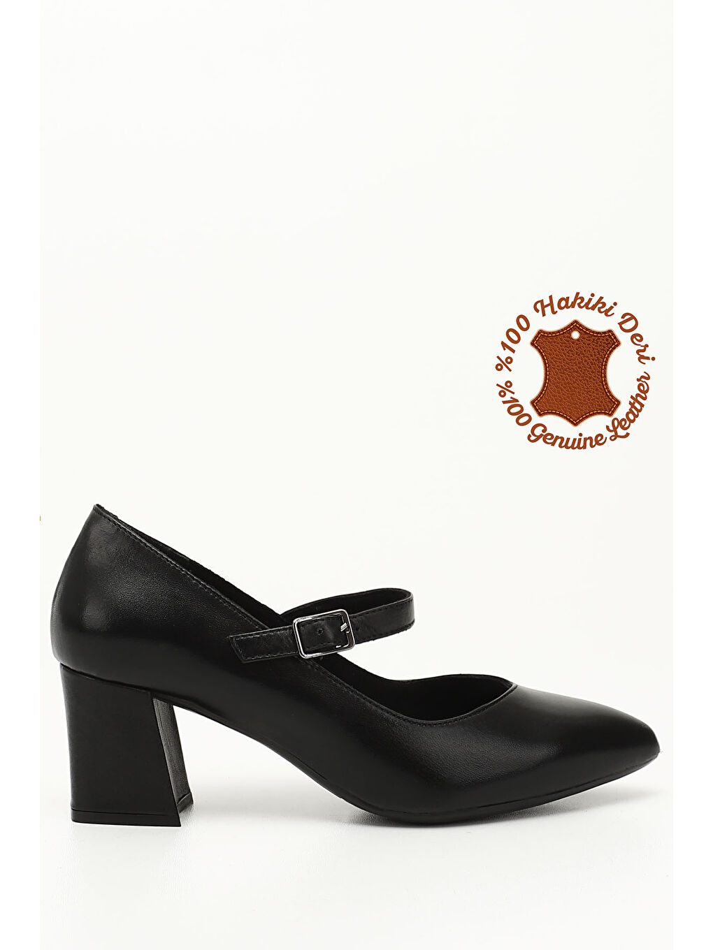 Mor Kadın ZÜMRÜT-SİYAH Sivri Burun Topuklu  Hakiki Deri Ayakkabı