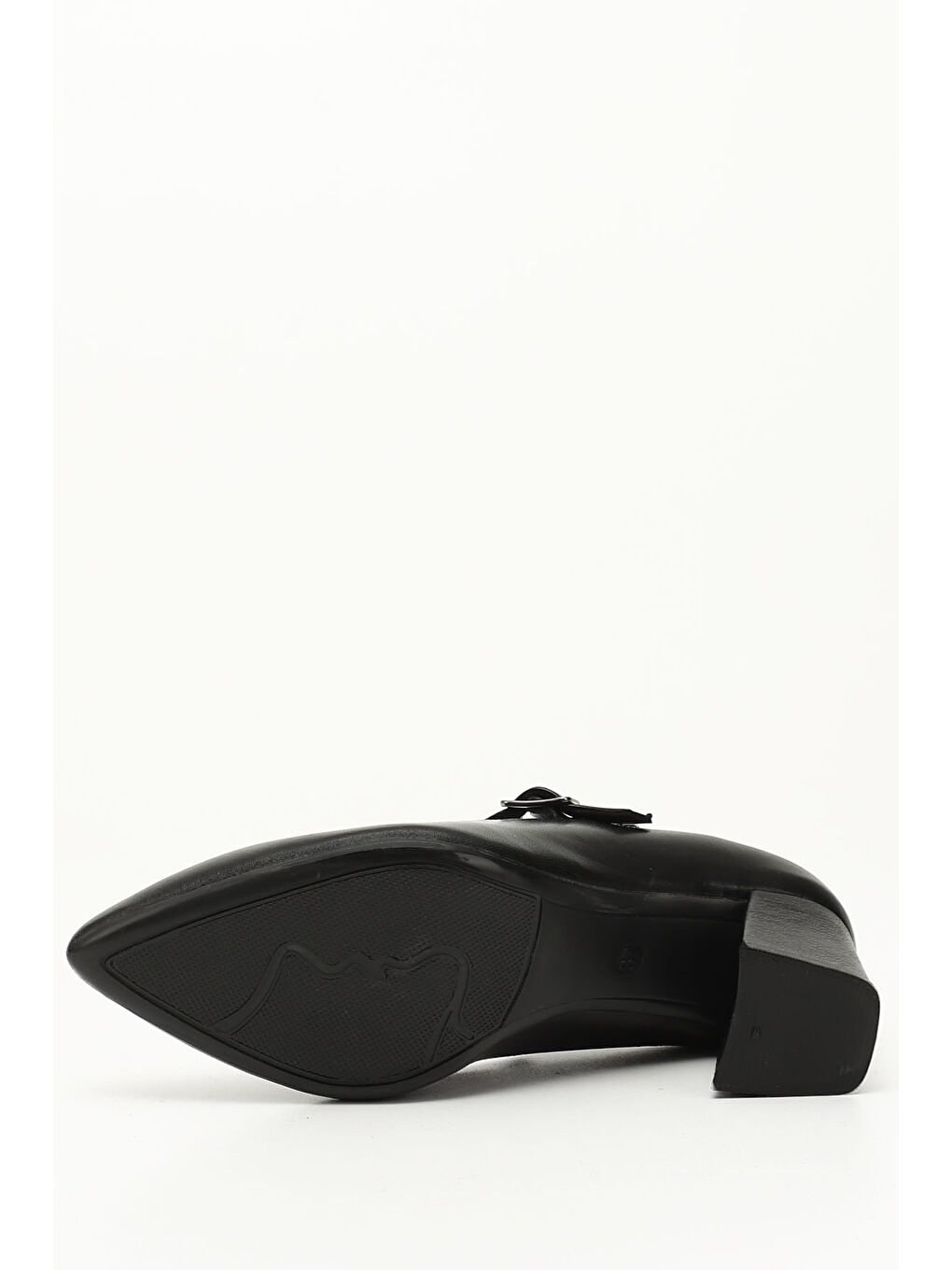 Mor Kadın ZÜMRÜT-SİYAH Sivri Burun Topuklu  Hakiki Deri Ayakkabı-3