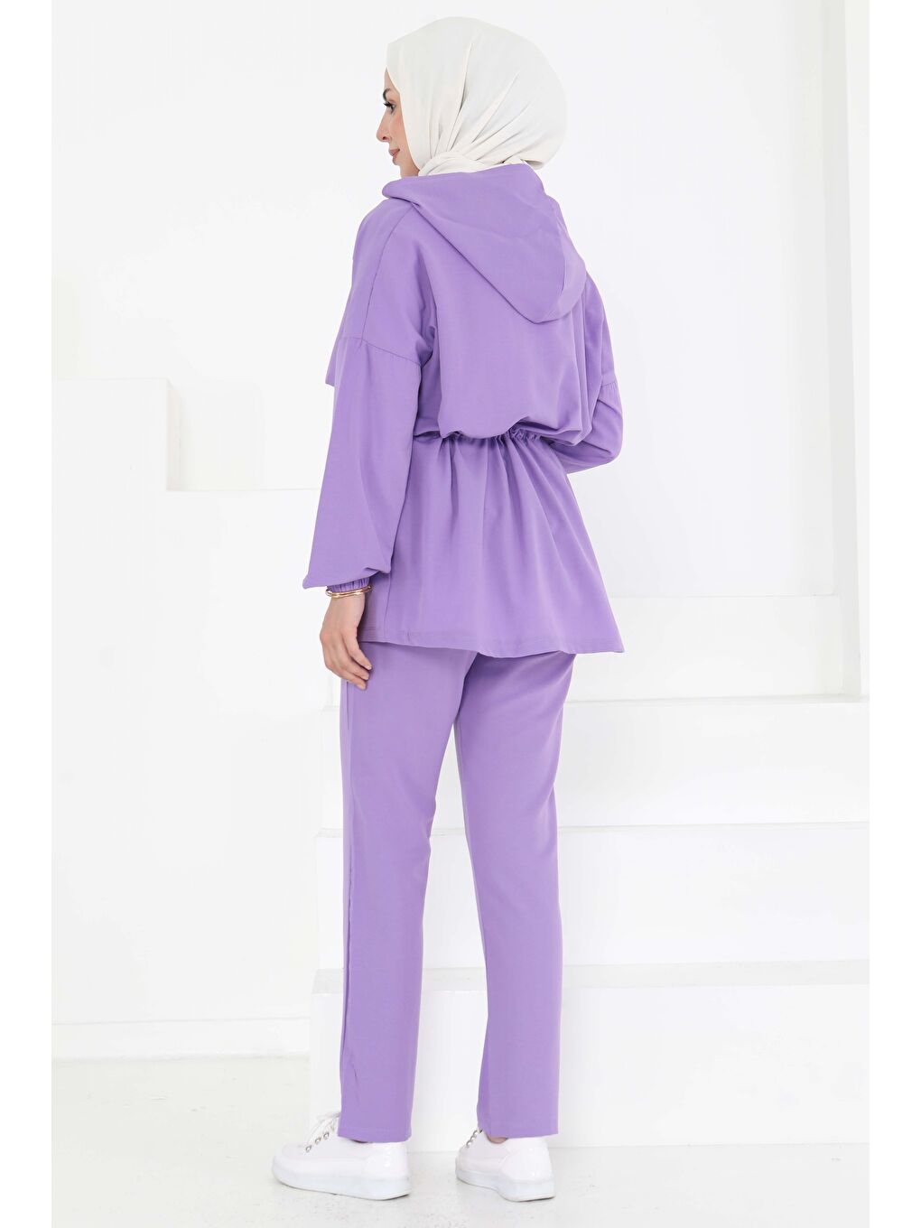 Önden Bağlamalı İkili Takım Lila - 27073-5