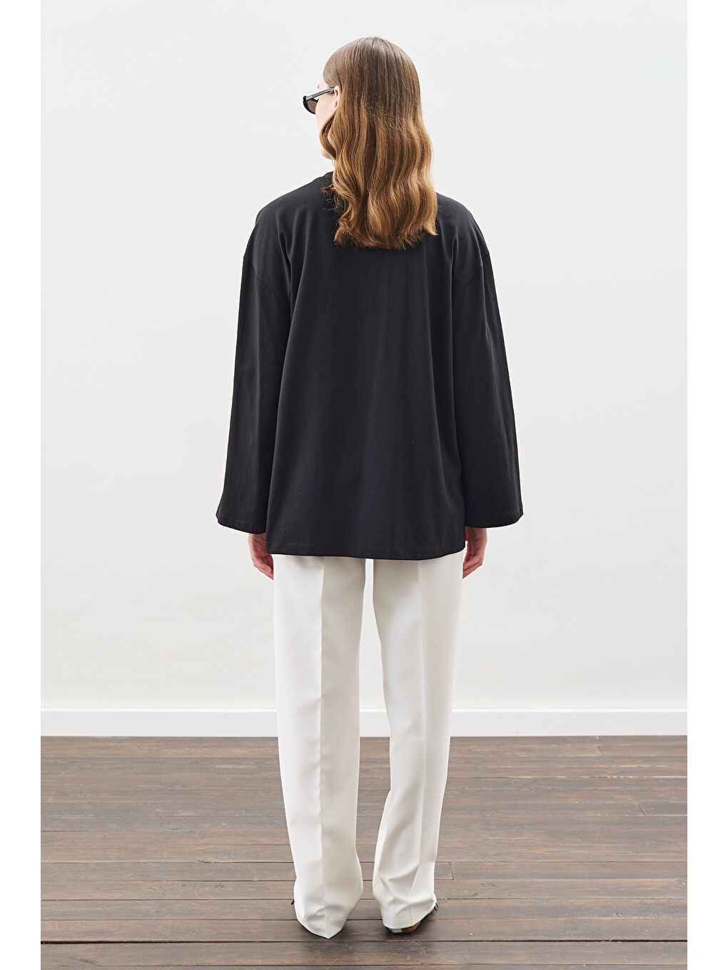 Çıtçıt Ayarlamalı Tshırt Siyah-7