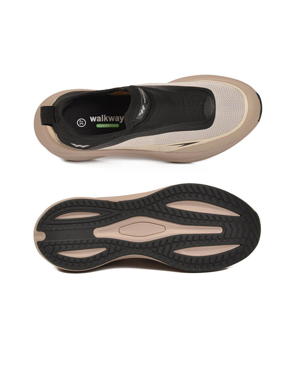 Bej Hafızalı Taban Hafif Esnek Unisex Spor Ayakkabı Eclipse G-4