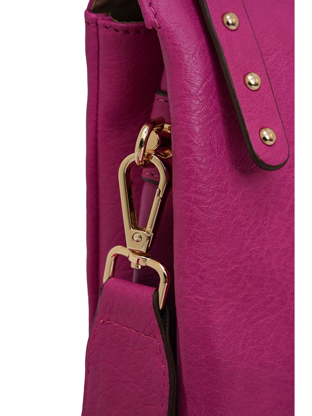 Fuşya Kapaklı Fermuar Detaylı Çapraz Askılı Çanta DJ245-2-4