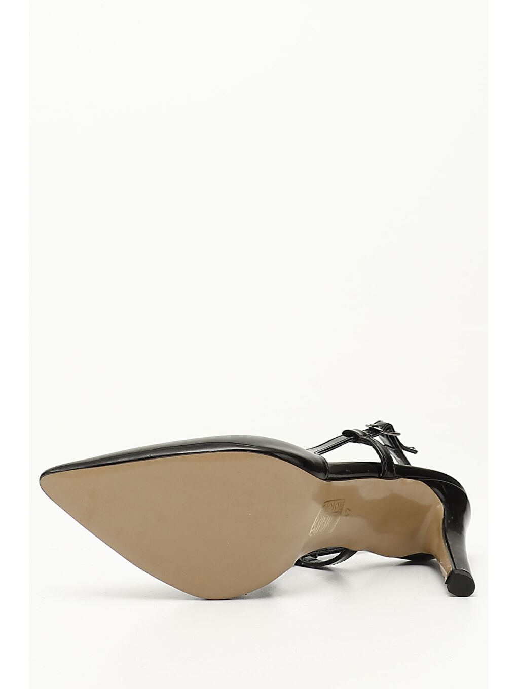 Kırmızı Kadın BAKIR-SİYAH İnce Topuklu Arkası Açık Ayakkabı-3