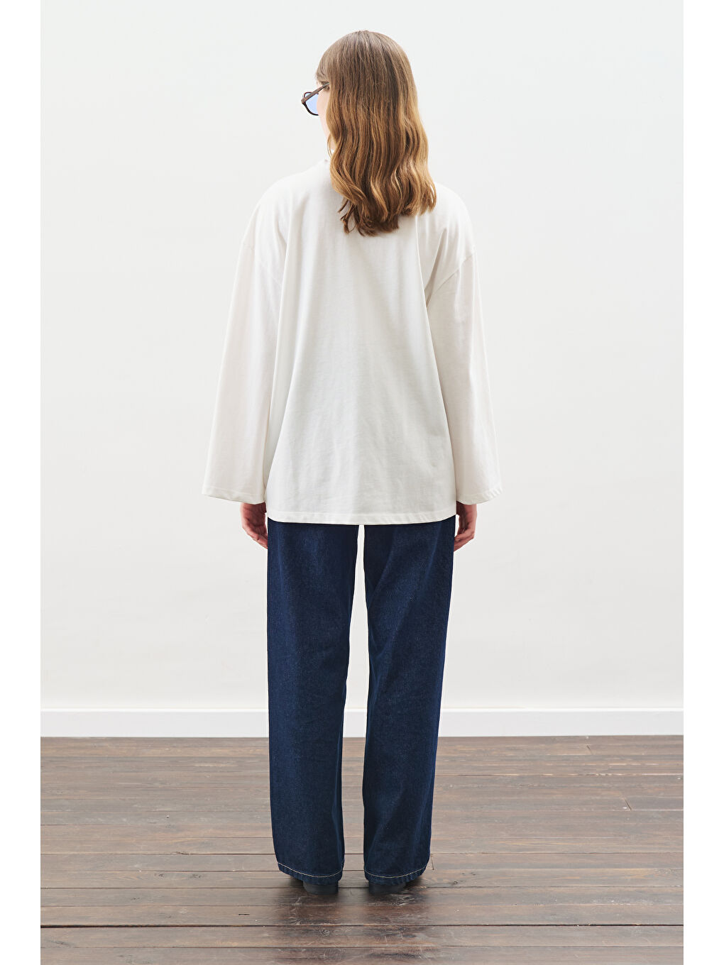 Çıtçıt Ayarlamalı Tshırt Ekru-5