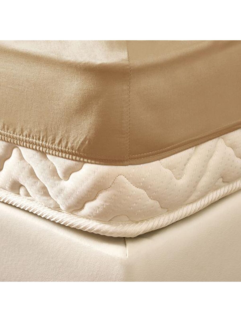 Soft Çift Kişilik Lastikli Çarşaf - Sütlü Kahverengi - 180x200 cm-2