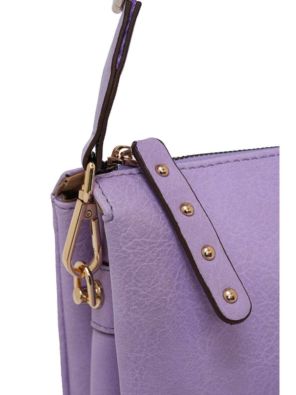 Lila Kapaklı Fermuar Detaylı Çapraz Askılı Çanta DJ245-2-4