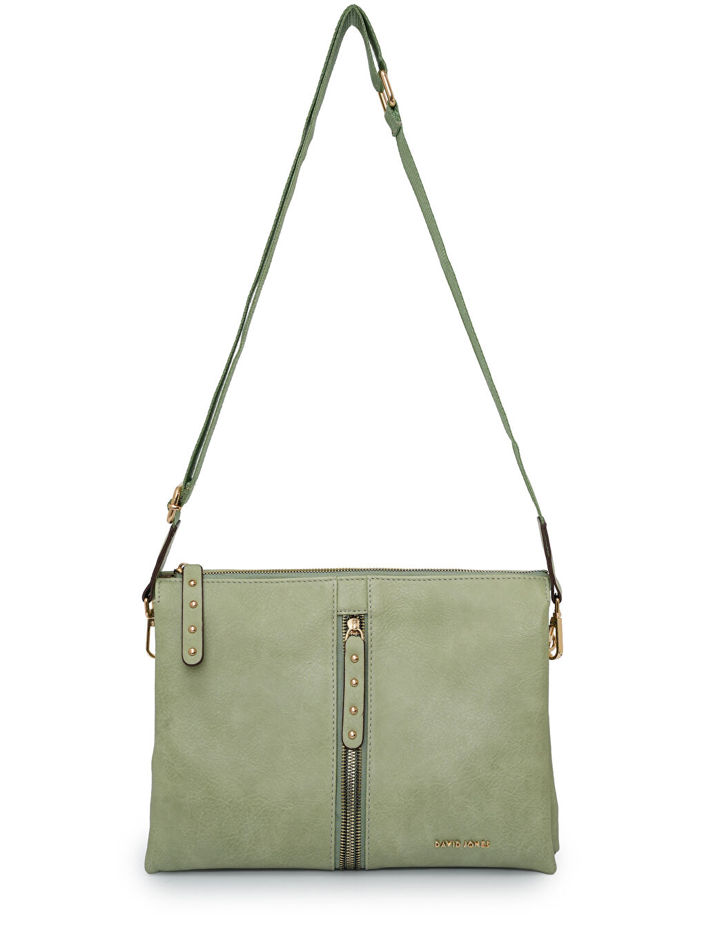 Turkuaz Kapaklı Fermuar Detaylı Çapraz Askılı Çanta DJ245-2-1