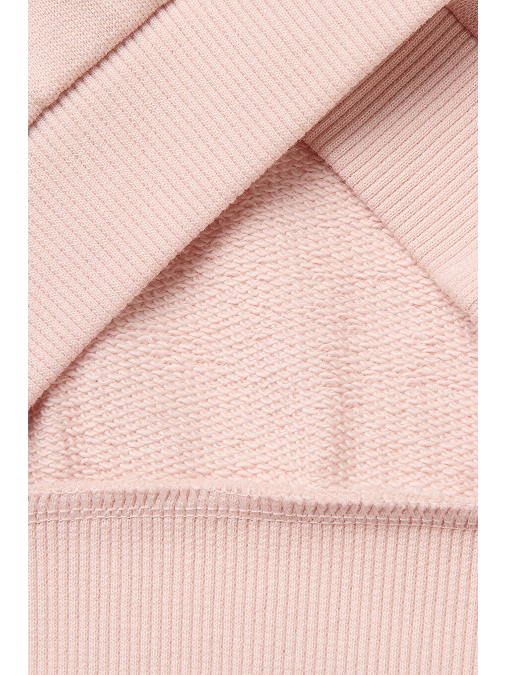 Pembe Kız Bebek Pudra Önü İşlemeli Uzun Kollu Bisiklet Yaka Sweatshirt-2